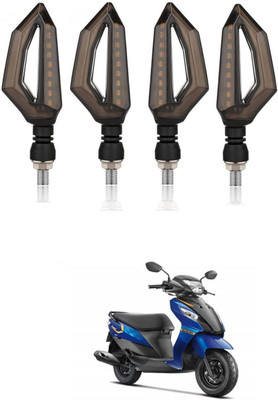 PRTEK Front, Rear LED Indicator Light for Suzuki Lets(Multicolor)