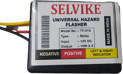 SELVIKE Front Flasher Indicator Light for Universal For Bike Universal For Bike(Multicolor)