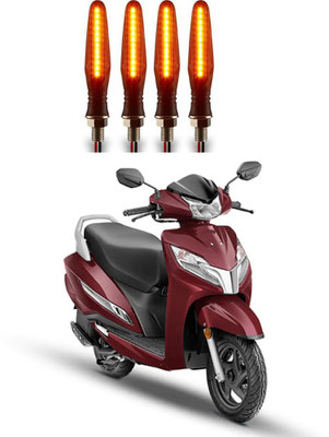 MOTORMANIA Front, Rear, Side LED Indicator Light for Honda Activa 125(Yellow)