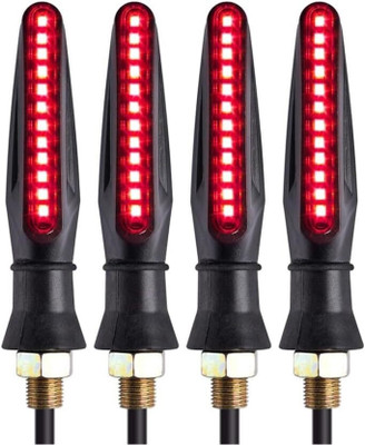 Rhtdm Front, Rear LED Indicator Light for Universal For Bike Universal For Bike(Red)