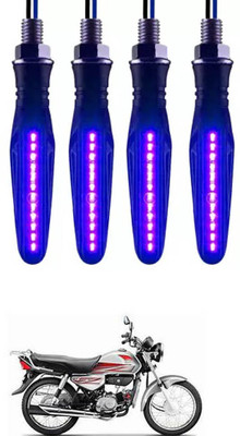 E-Shoppe Front, Rear, Side LED Indicator Light for Hero HF Dawn(Blue)