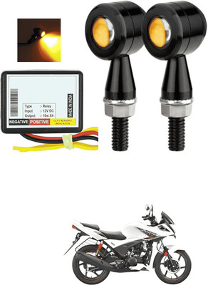 LOVMOTO Front, Rear LED Indicator Light for Hero Hunk(Yellow)