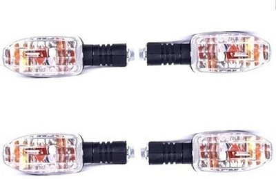 SKP Front, Rear, Side Flasher Indicator Light for Bajaj Platina, Platina 100, Platina 125(Orange)