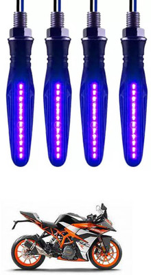 E-Shoppe Front, Rear, Side LED Indicator Light for KTM RC 390(Blue)