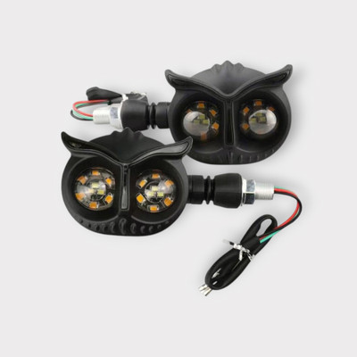 JMA TRADING Front, Rear LED Indicator Light for Honda Dream Yuga(Yellow, Blue)