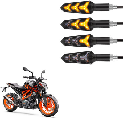 Vagary Front, Rear LED Indicator Light for KTM Duke 200(Amber)