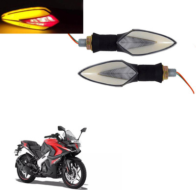 Vagary Front, Rear LED Indicator Light for Bajaj Pulsar 200 AS(Red, Yellow)