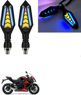 SRPHERE Front, Rear LED Indicator Light for Suzuki Universal For Bike(Amber, Blue)