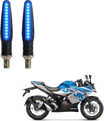 JMA TRADING Front, Rear LED Indicator Light for Suzuki Universal For Bike(Blue)