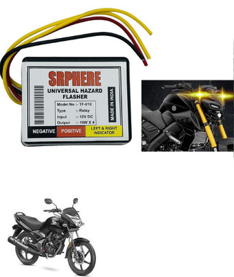 SRPHERE Front, Rear Flasher Indicator Light for Universal For Bike Universal For Bike(Multicolor)