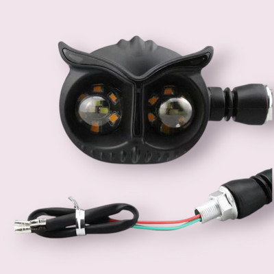 JMA TRADING Front, Rear LED Indicator Light for Yamaha Universal For Bike(Yellow, Blue)