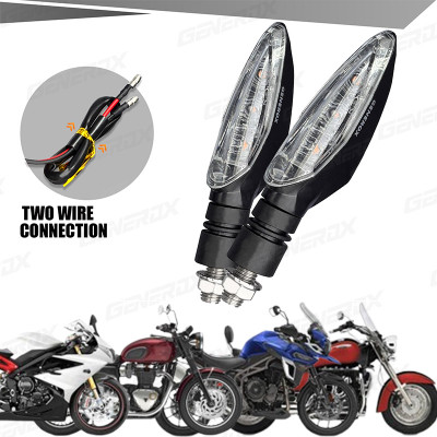 Generox Front, Rear LED Indicator Light for Universal For Bike Universal For Bike(Yellow)