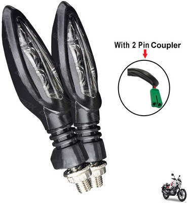 Generox Front, Rear LED Indicator Light for Bajaj V 150(Yellow)