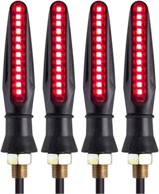 Rhtdm Front, Rear LED Indicator Light for Universal For Bike Universal For Bike(Red)