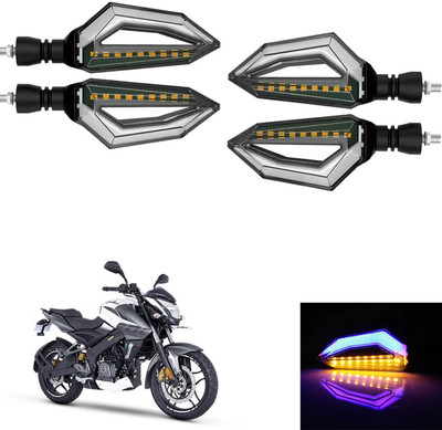 Vagary Front, Rear LED Indicator Light for Bajaj Pulsar 200NS(Blue, Yellow)