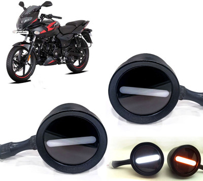 AUTO PEARL Front LED Indicator Light for Bajaj Pulsar 220(White, Yellow)