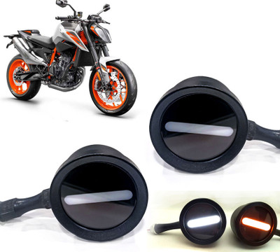 AUTO PEARL Front LED Indicator Light for KTM(White, Yellow)