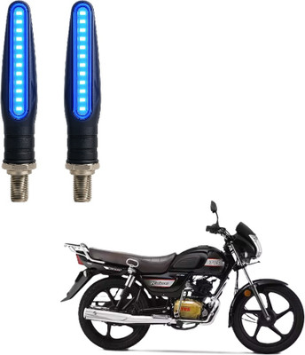 JMA TRADING Front, Rear LED Indicator Light for TVS Universal For Bike(Blue)
