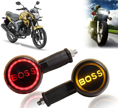 AUTO PEARL Side LED Indicator Light for Honda Unicorn(Yellow, Red)