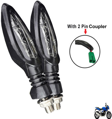 Generox Front, Rear LED Indicator Light for Bajaj DTS-i(Yellow)