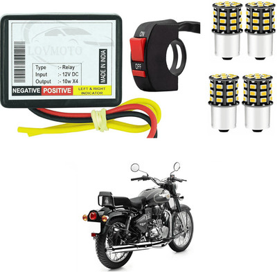 LOVMOTO Front, Rear LED Indicator Light for Royal Enfield 500(Yellow)