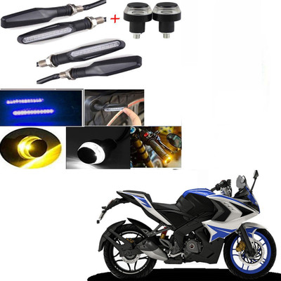 BXtremeZ Side, Front, Rear LED Indicator Light for Bajaj Pulsar 220 DTS-i(Yellow, Blue)
