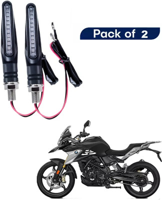 JMA TRADING Front, Rear LED Indicator Light for BMW Universal For Bike(Yellow)