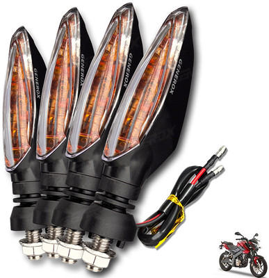 Generox Front, Rear, Side LED Indicator Light for Bajaj Pulsar 180 NS(Amber)