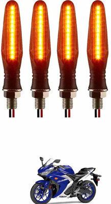 E-Shoppe Front, Rear, Side LED Indicator Light for Yamaha YZF R3(Yellow)