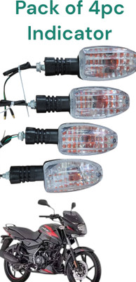 BIKEBLOOM Side, Rear, Front Incandescent Indicator Light for Bajaj Pulsar 150, Platina 100, Discover, Platina 125(Amber)