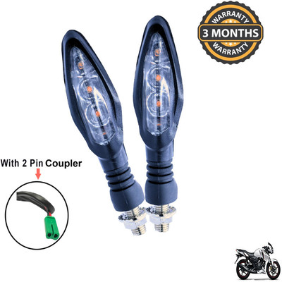 Generox Front, Rear LED Indicator Light for TVS Apache RTR 160(Yellow)