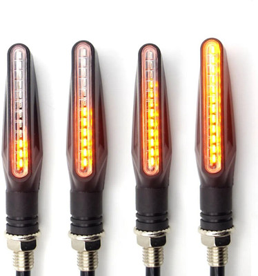 FAVSTORE Front, Rear LED Indicator Light for Universal For Bike Duke 180(Yellow)