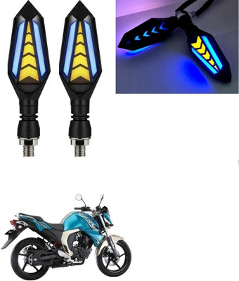 SRPHERE Front, Rear LED Indicator Light for Yamaha Universal For Bike(Amber, Blue)