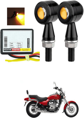 LOVMOTO Front, Rear LED Indicator Light for Bajaj Avenger 220 DTS-i(Yellow)