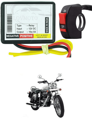 LOVMOTO Front, Rear LED Indicator Light for Royal Enfield 500(Yellow)