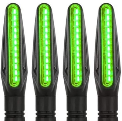 Samite Front, Rear LED Indicator Light for Universal For Bike Universal For Bike(Green)