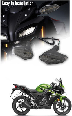 LOVMOTO Front, Rear LED Indicator Light for Honda CBR 150R(Black)