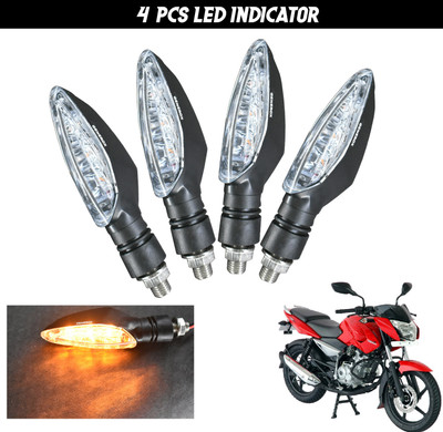 Generox Front, Rear LED Indicator Light for Bajaj Pulsar 135 DTS-i(Amber)