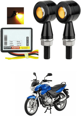 LOVMOTO Front, Rear LED Indicator Light for Bajaj Discover 125 DTS-i(Yellow)