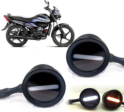 AUTO PEARL Front LED Indicator Light for Hero Splendor NXG(White, Yellow)