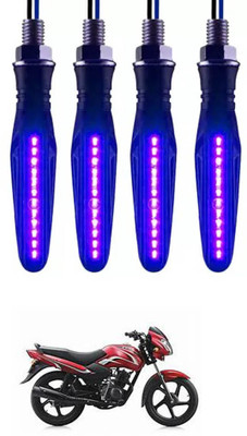 E-Shoppe Front, Rear, Side LED Indicator Light for TVS Star Sport(Blue)
