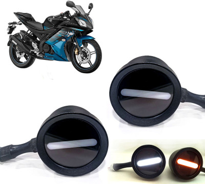 AUTO PEARL Front LED Indicator Light for Yamaha YZF R15(White, Yellow)