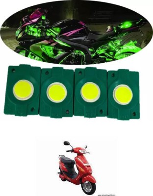 FKOK Front, Rear, Side LED Indicator Light for Hero Universal For Bike(Green)