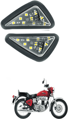 LOVMOTO Universal LED Bike indicator Yellow Mount Smoked 9 LED Turn Signal Light AR58 Interior Light Motorbike LED (12 V, 12 W)(Universal For Bike, Pack of 1)