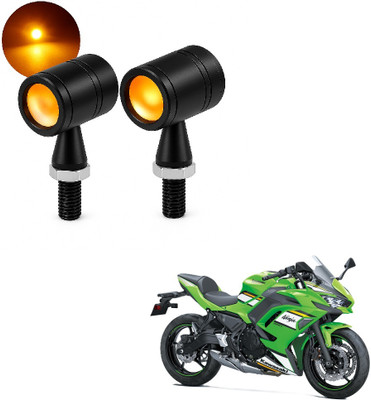 JMA TRADING Front, Rear LED Indicator Light for Kawasaki Universal For Bike(Amber)