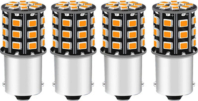 BR TrendZ Side, Front, Rear LED Indicator Light for Universal For Bike Universal For Car(Orange)
