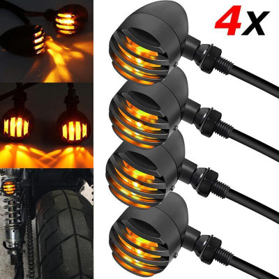 GONAMA Universal 12V LED Motorcycle Turn Signals Motorcycle Indicator Light Car, Motorbike LED (12 V, 20 W)(Universal For Bike, Universal For Car, Pack of 2)