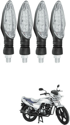 LOVMOTO Front, Rear LED Indicator Light for Mahindra Flyte(Yellow)