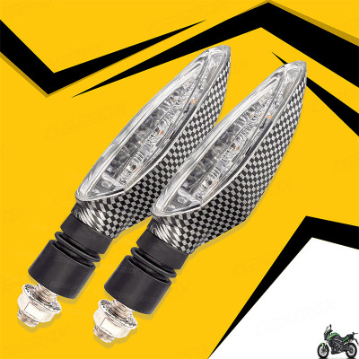 Generox Front, Rear LED Indicator Light for Bajaj Dominar 400(Amber)