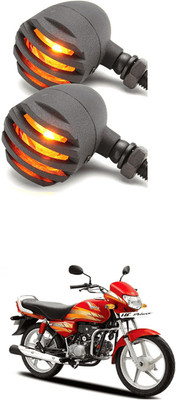 LOVMOTO Front, Rear LED Indicator Light for Hero Hunk(Yellow)